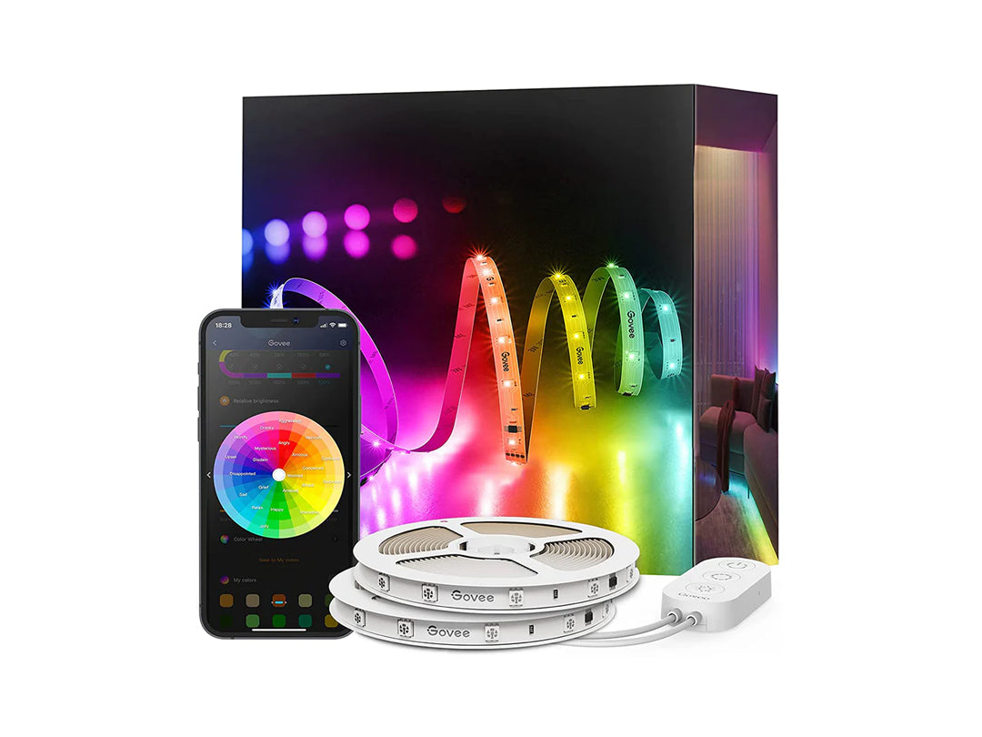 Govee RGBIC Basic Wi-Fi + Bluetooth LED Strip Lights - 5m Govee RGBIC Basic Wi-Fi + Bluetooth LED Strip Lights - 5m
